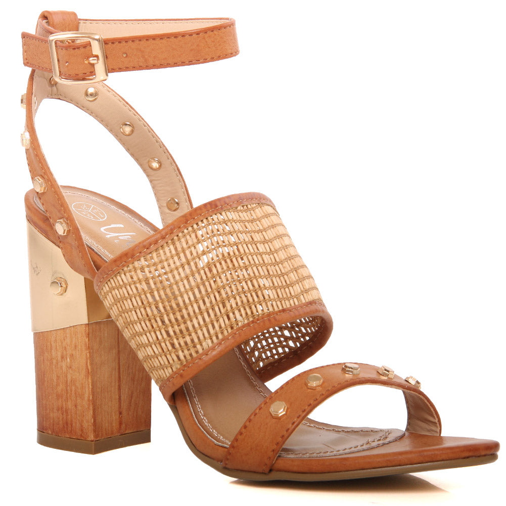 Women “ESSRA” block heel sandals