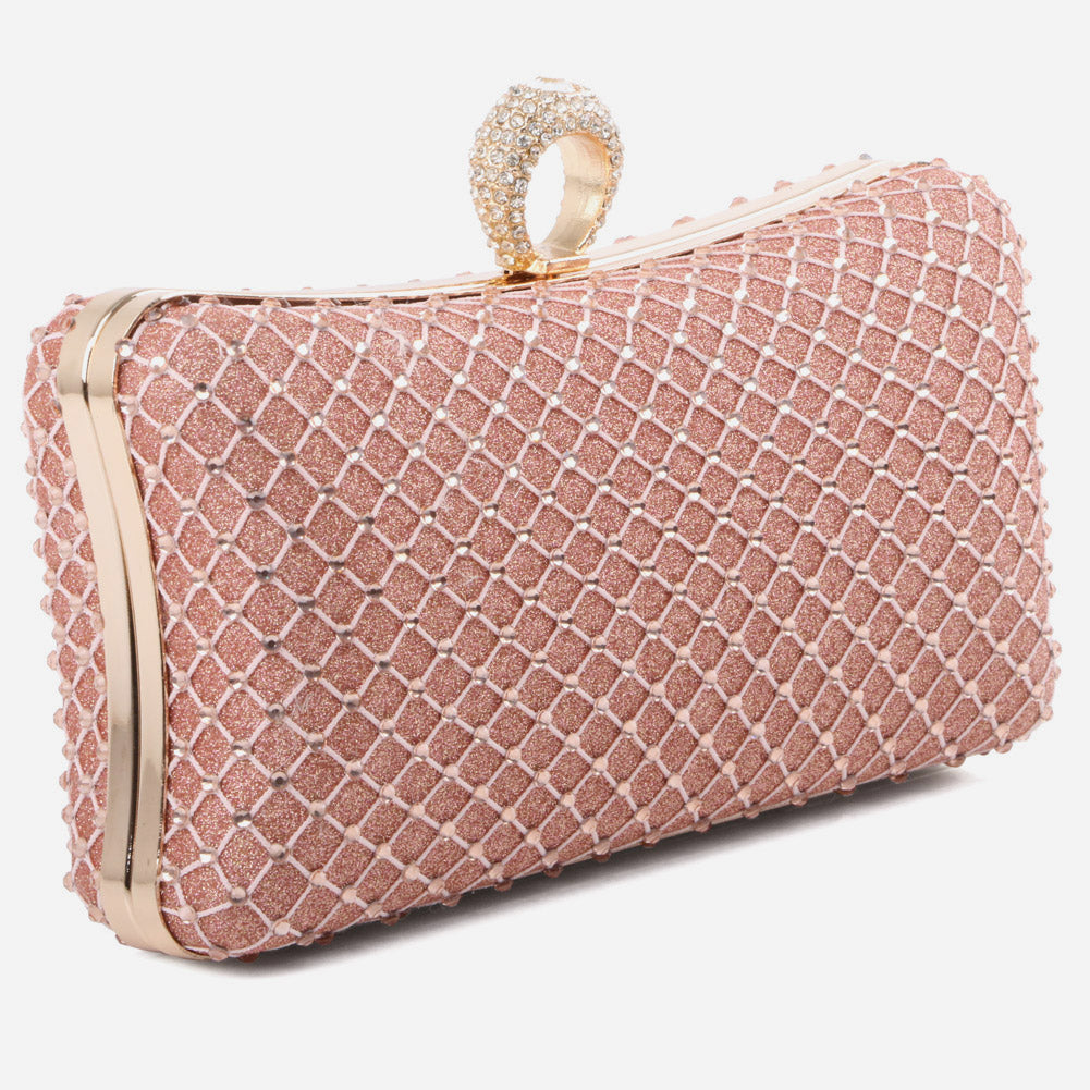 Ladies Evening Clutch Bag Hard Case Shimmery Wedding Handbag Prom Purse Shimmery Hard Case Party Bags Birthday Gifts for Her