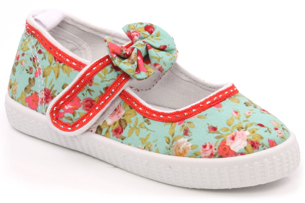 Girls Canvas 'Bertha' Flat Shoes