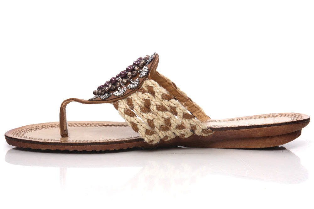 Womens Casual 'Hattie' Flat Thong Slipper