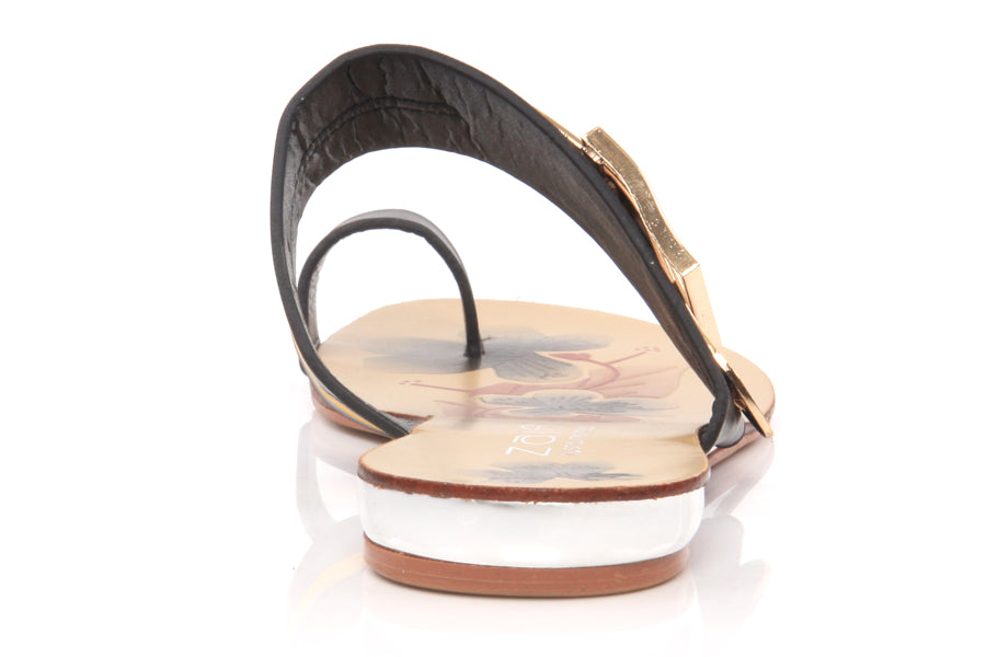 Womens 'Janiya' Casual Flat Toe Post Slipper