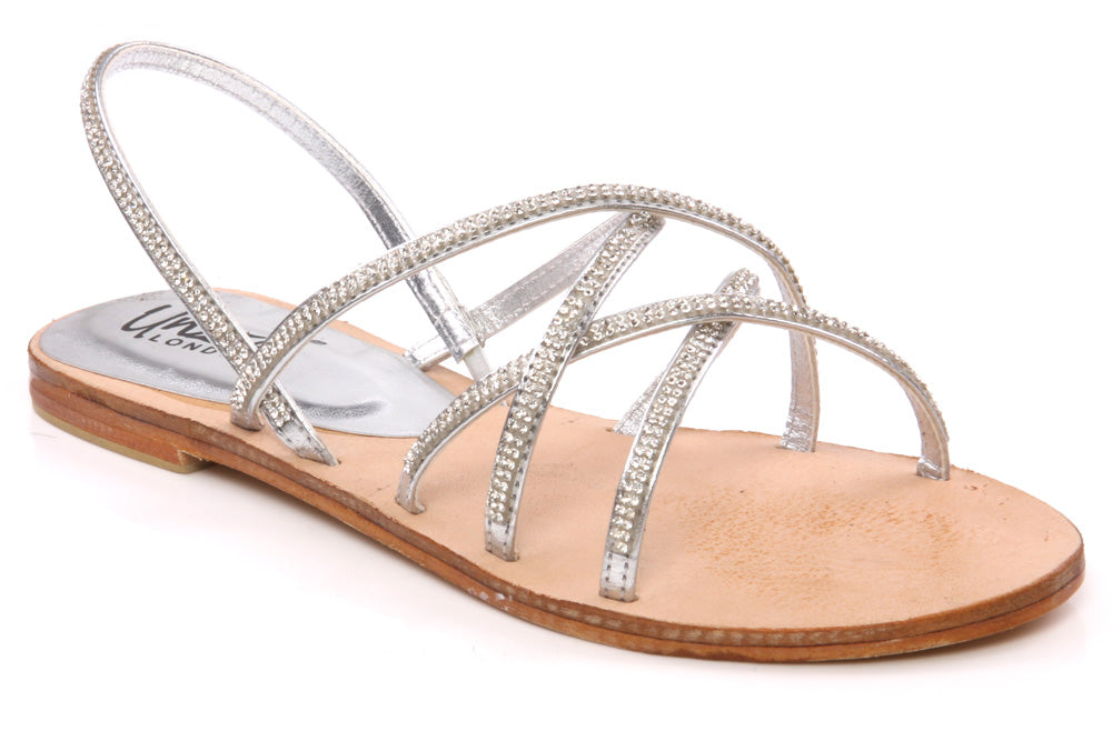 Womens 'Carly' Flat Strappy Slingback Sandals