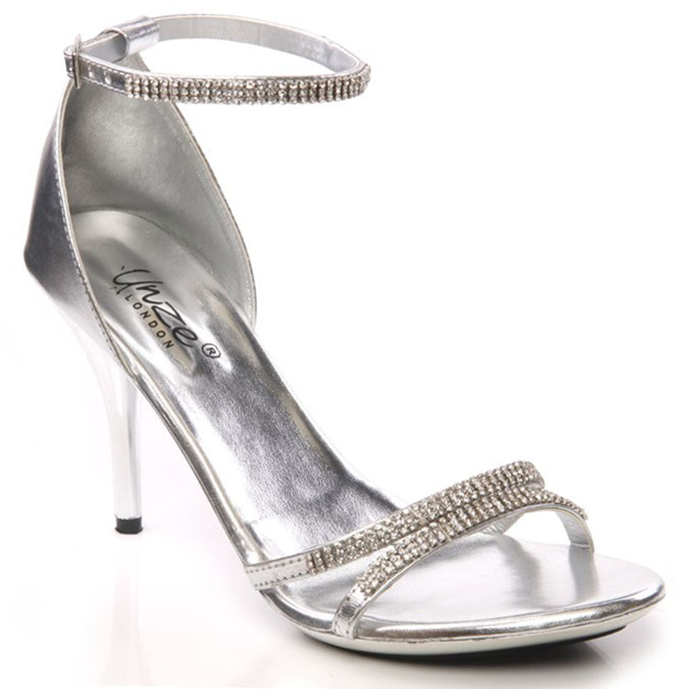 Womens Ankle Strap High Heel Sandal