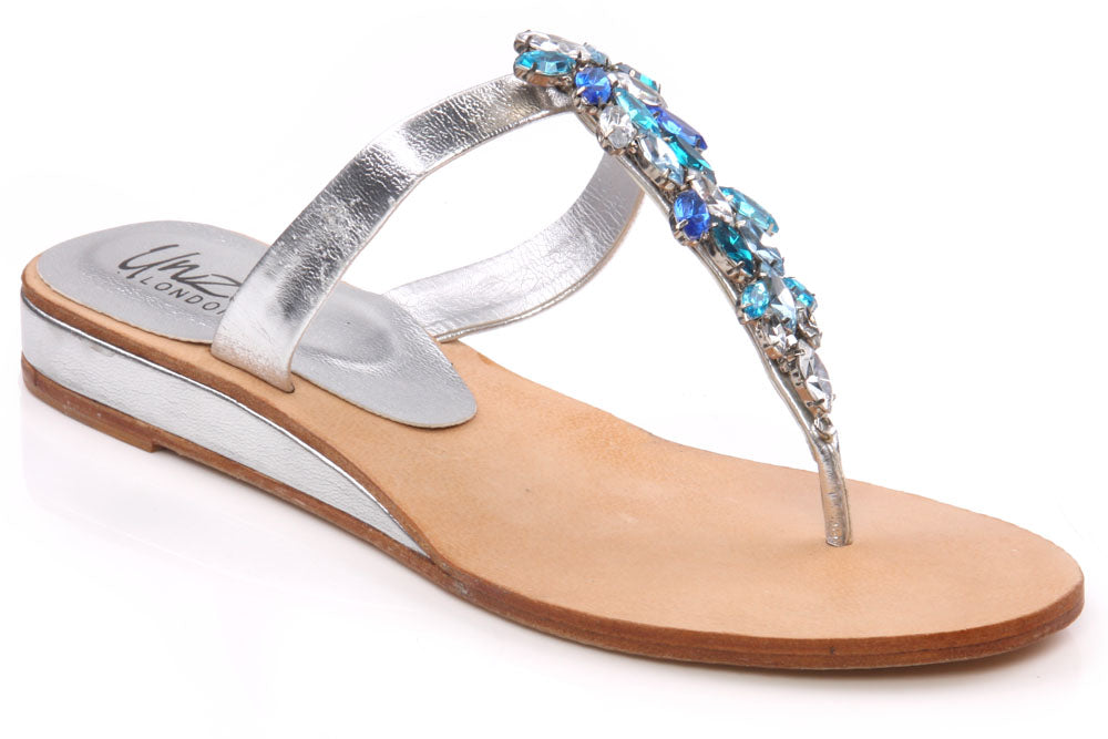 Womens Evening 'Kat' Flat Thong Slippers