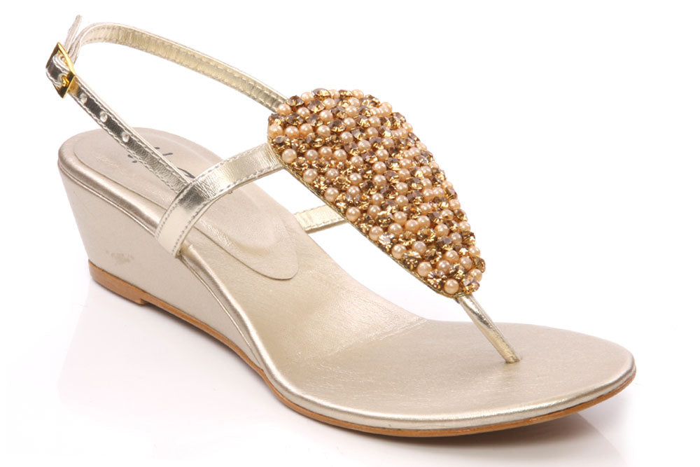 Womens 'Marlow' Evening Wedge Sandal