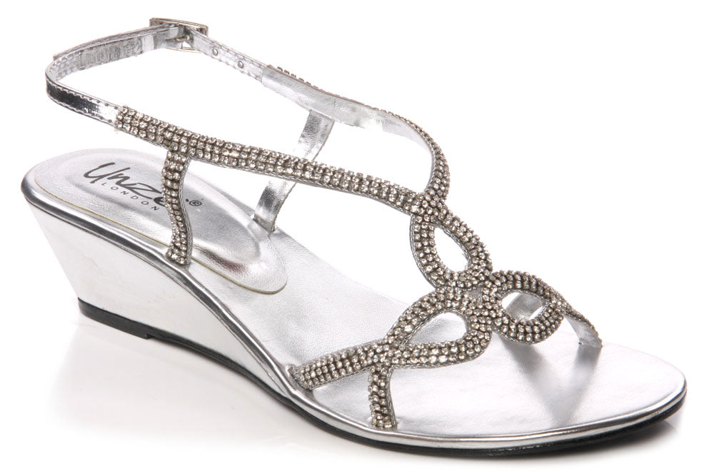 Womens Wedge Heel  Party Sandal