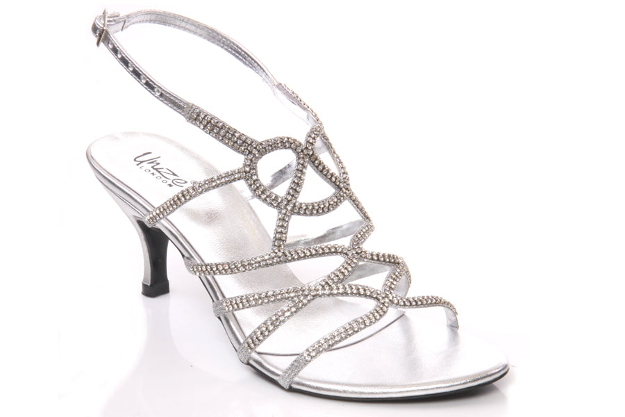 Womens Strappy Cage Style Sandal