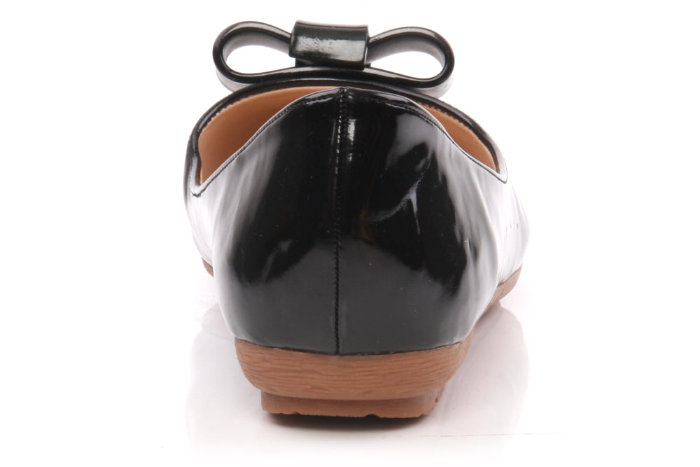 Womens Shiny 'Fresh' Bow Style Pumps