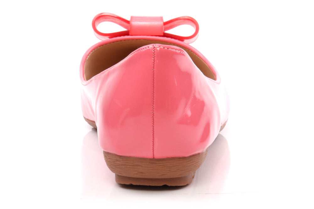 Womens Shiny 'Fresh' Bow Style Pumps
