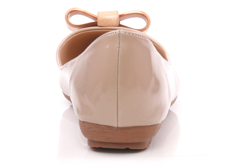 Womens Shiny 'Fresh' Bow Style Pumps