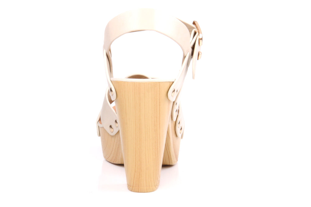Womens Strappy 'Bini' Block Heel Platform Sandals