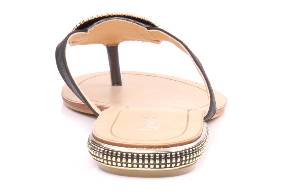 Womens Elegant 'Square' Flat Slippers