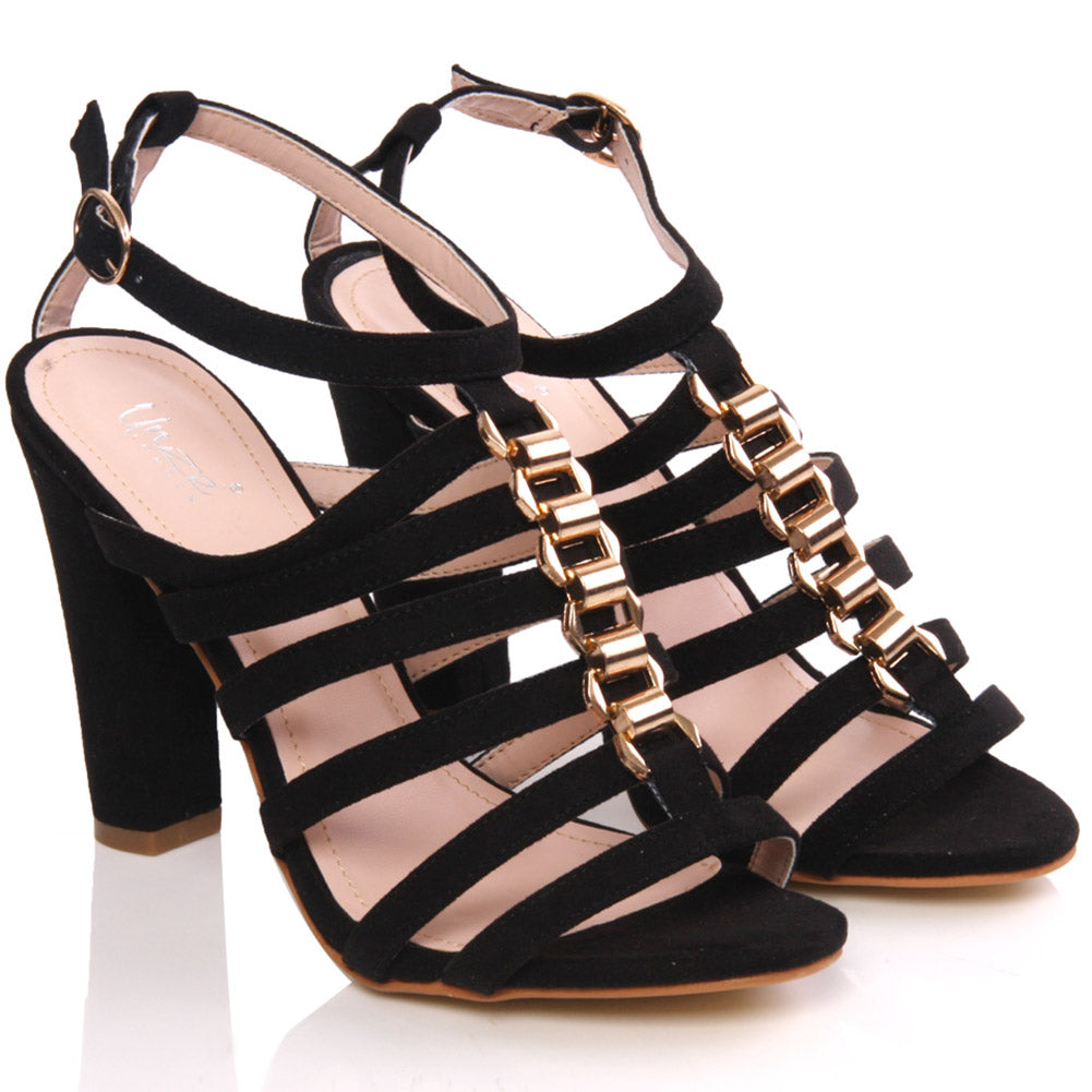 Womens Cage Style 'Allie' Heel Sandal
