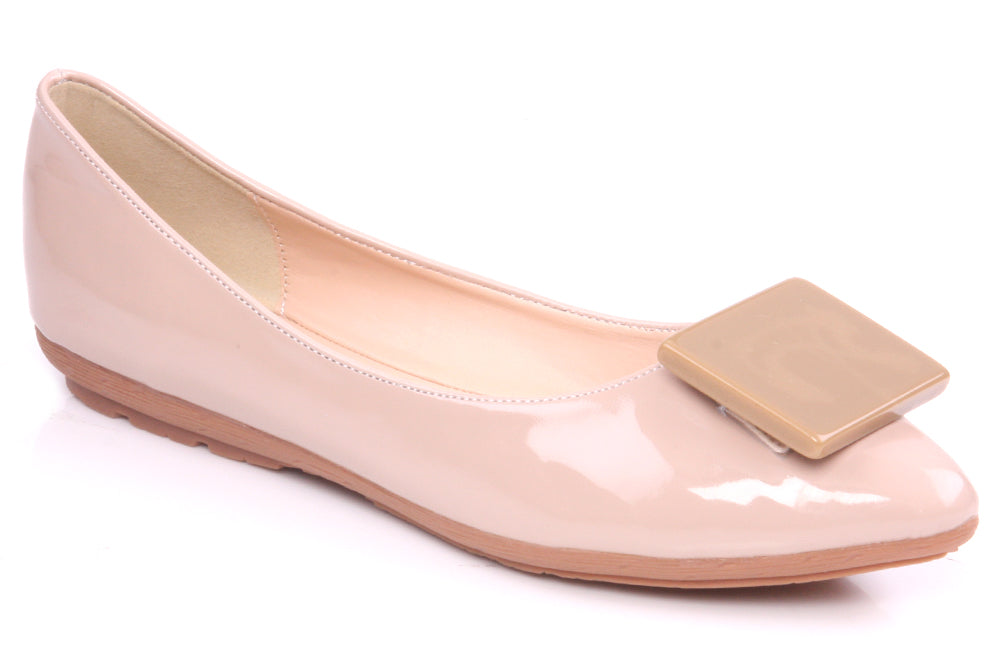 Womens Fashion Flat Pumps with Bow