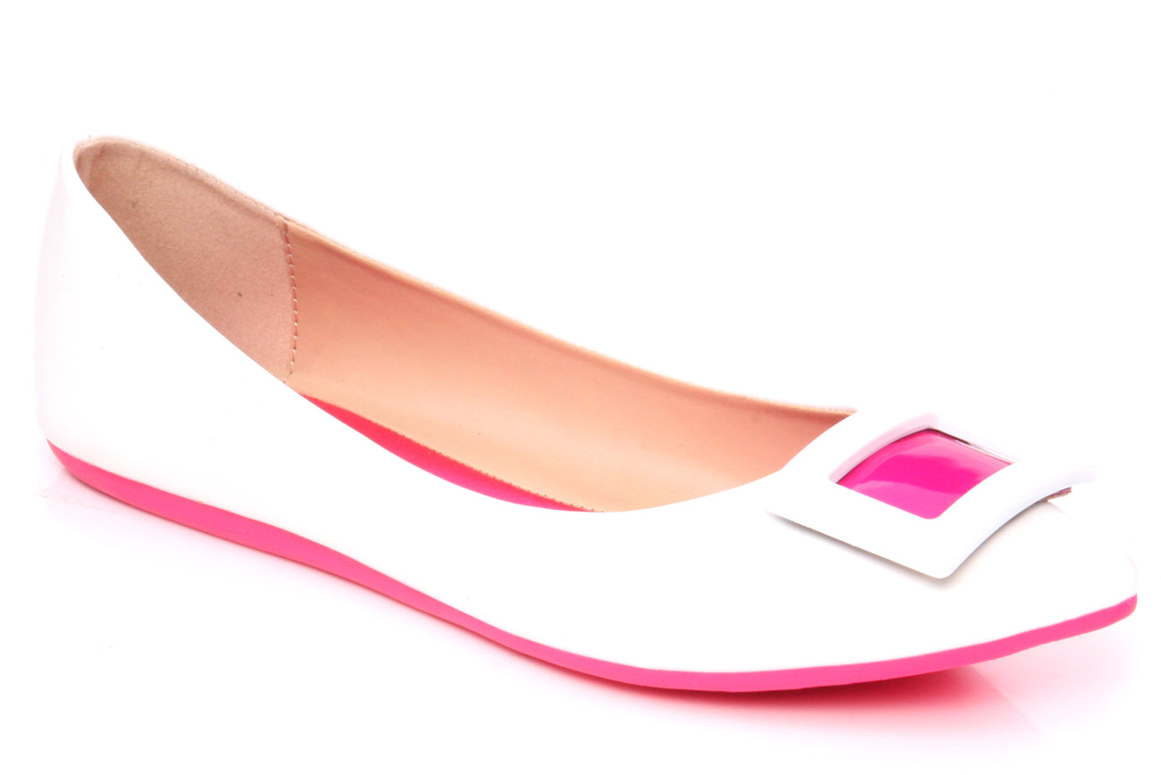 Womens Flat Pumps 'Andromeda' with Bow