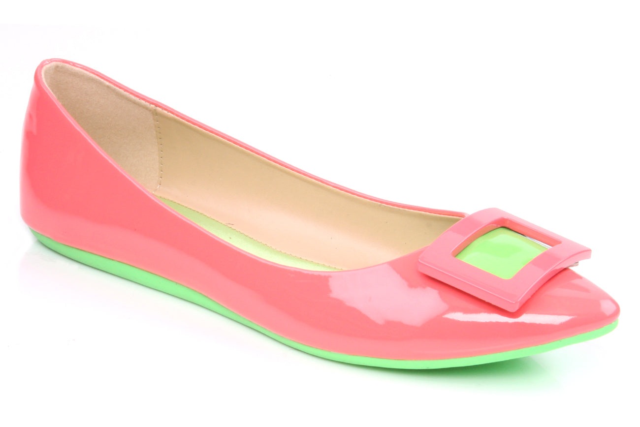 Womens Flat Pumps 'Andromeda' with Bow