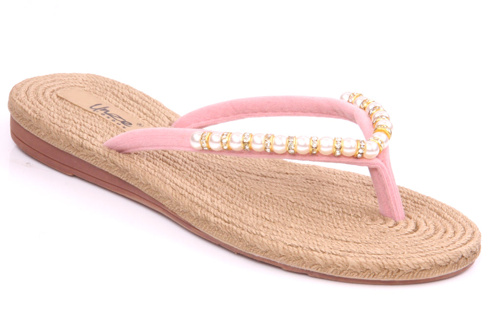 Womens 'Rene' Flat Thong Slippers