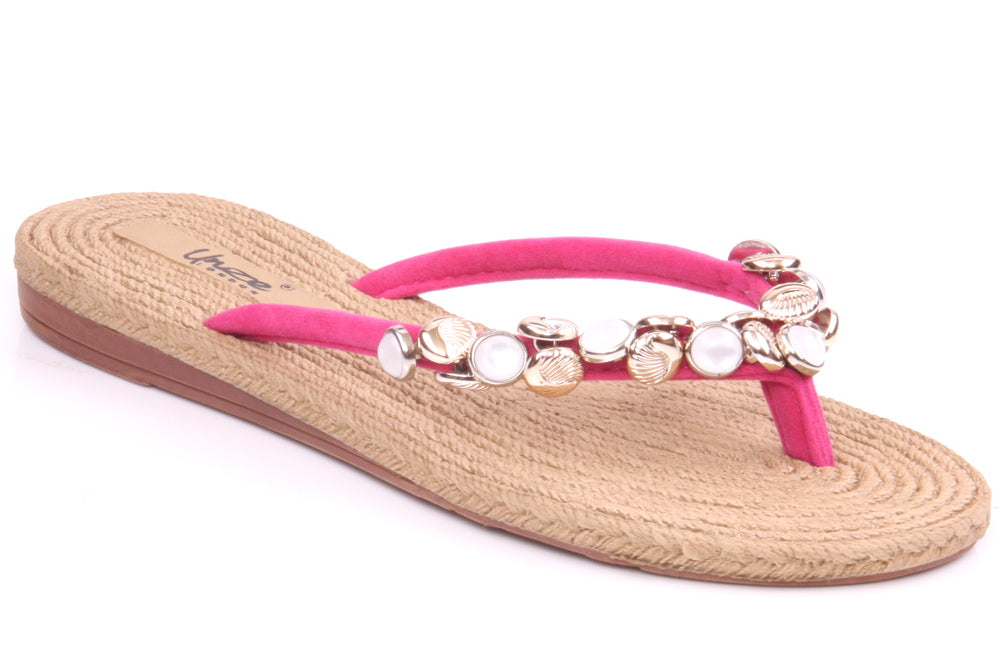 Womens Comfortable 'Josie' Flat Thong Slippers