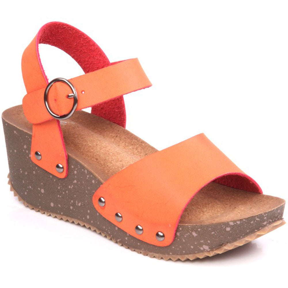 Womens Wedge ' Casual Stud Design 'Xina' Sandals