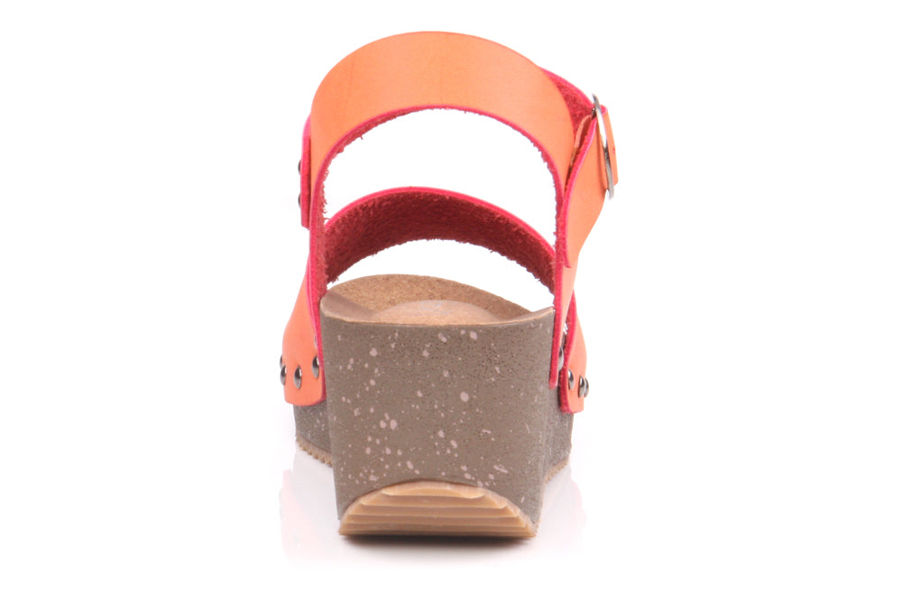 Womens Wedge ' Casual Stud Design 'Xina' Sandals