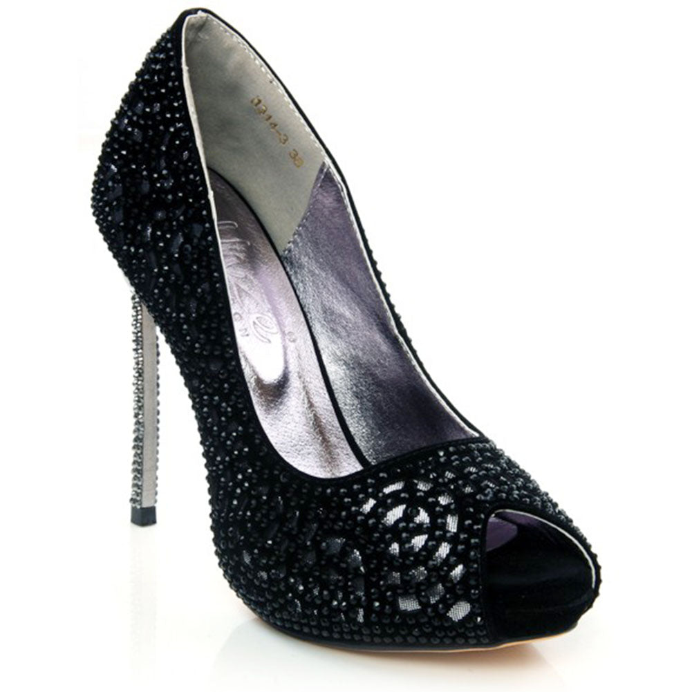 Ladies Stunning Adorned with Beads High Heels