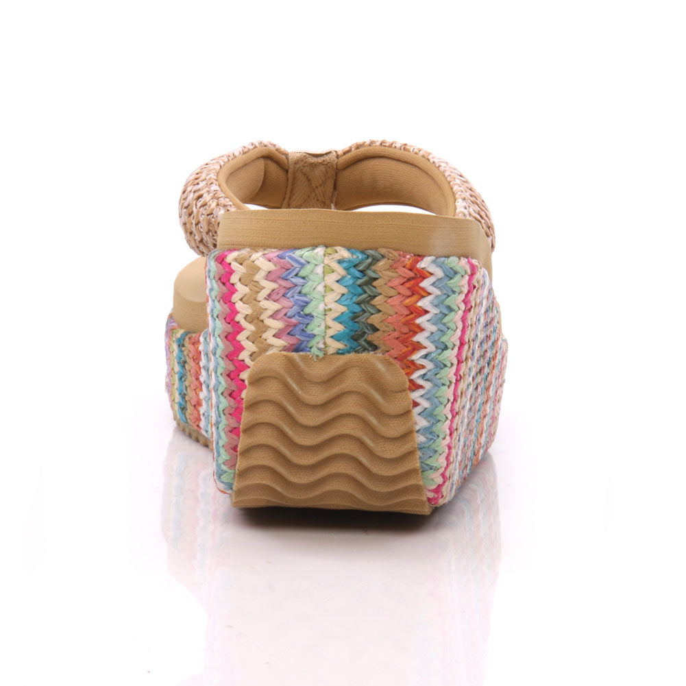 Womens Casual Wedge Thong Flip Flops
