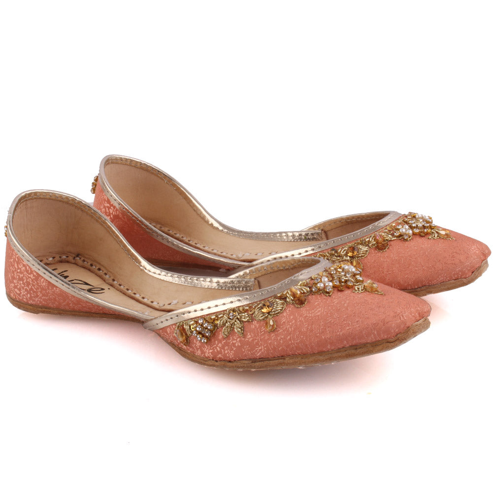 Women’s ‘Beryl’  Embellished Indian Khussa Slippers