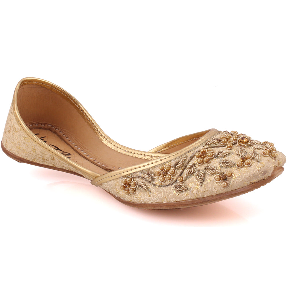Women  “PAVLA” Traditional Rhinestone  Embellished Pearl Tila Khussa