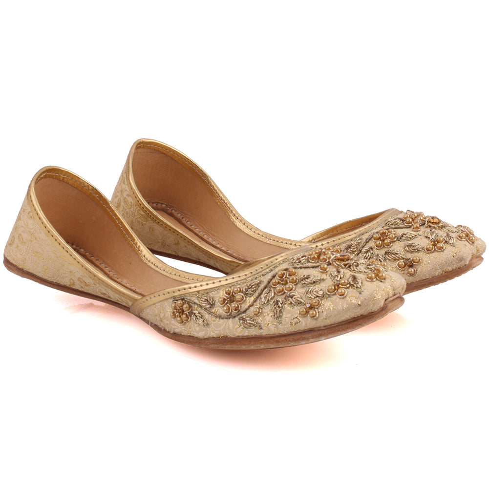 Women  “PAVLA” Traditional Rhinestone  Embellished Pearl Tila Khussa