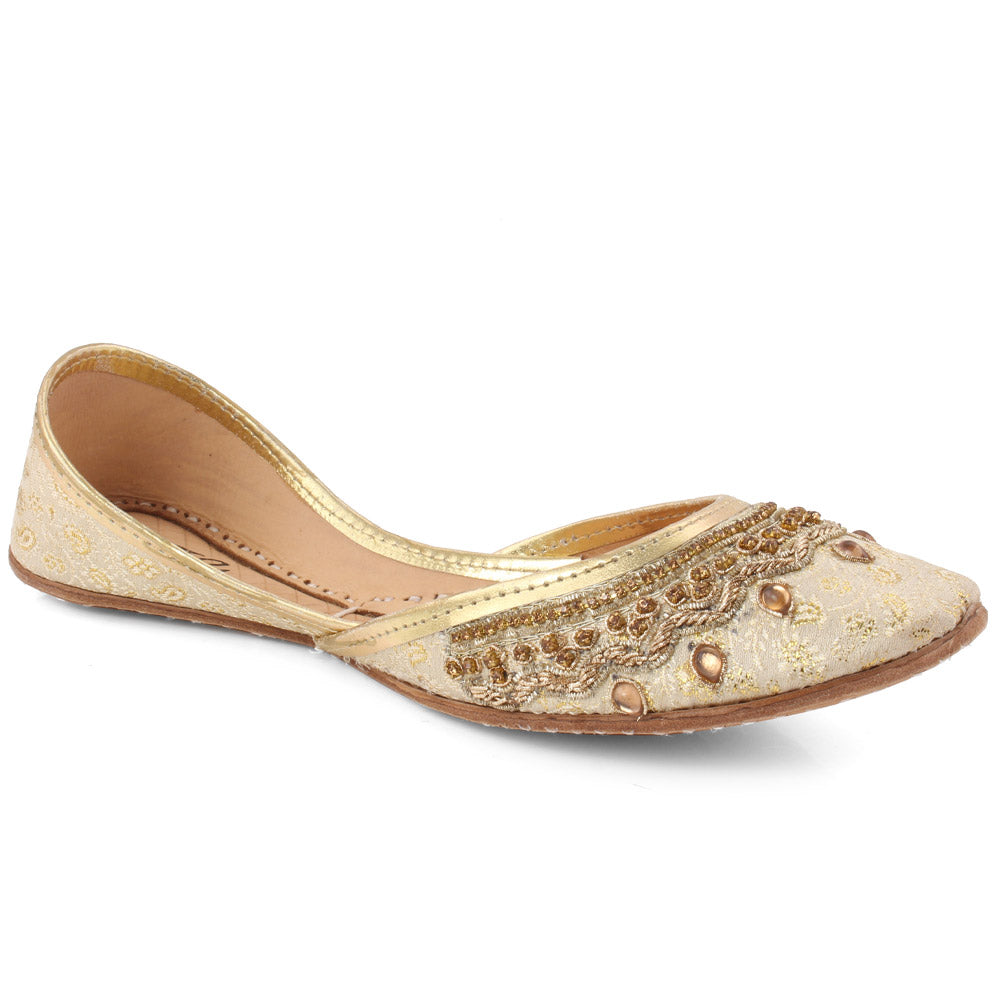 Women “JACY”  Sequins Adorned Indian Khussa