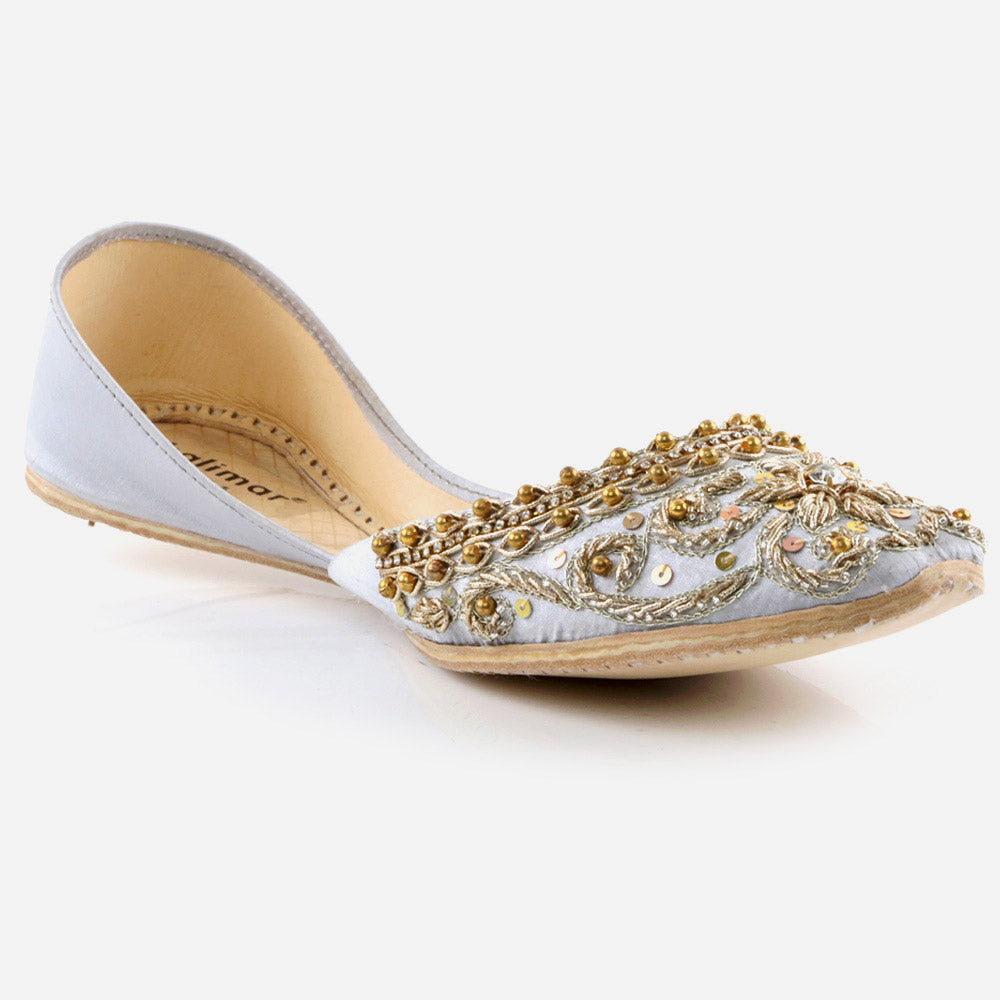 Women Ladies Decorated Summer Shoes Mojaris Traditional Indian Wedding Bridal Slip Ons Evening Party Handmade Leather Khussa Pumps Shoes