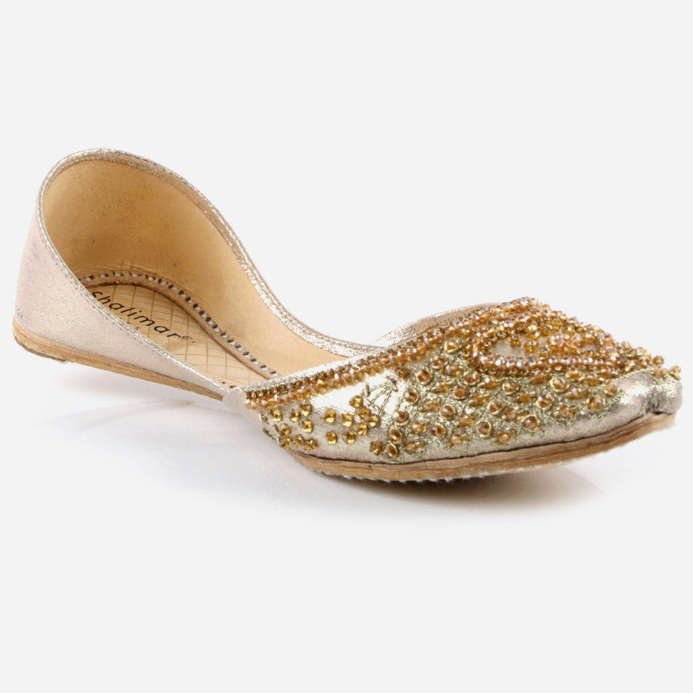Women Ladies Ethnic Decorated Mojaris Traditional Indian Wedding Bridal Slip Ons Evening Party Handmade Leather Khussa Pumps Shoes