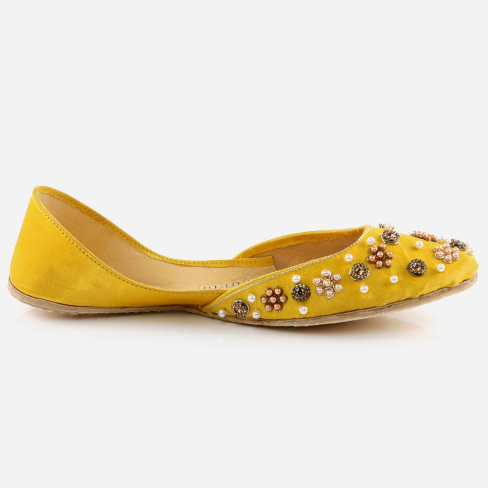 Women Ladies Traditional Indian Wedding Bridal Slip Ons Evening Party Handmade Leather Khussa Pumps Jotis Mojaris Shoes