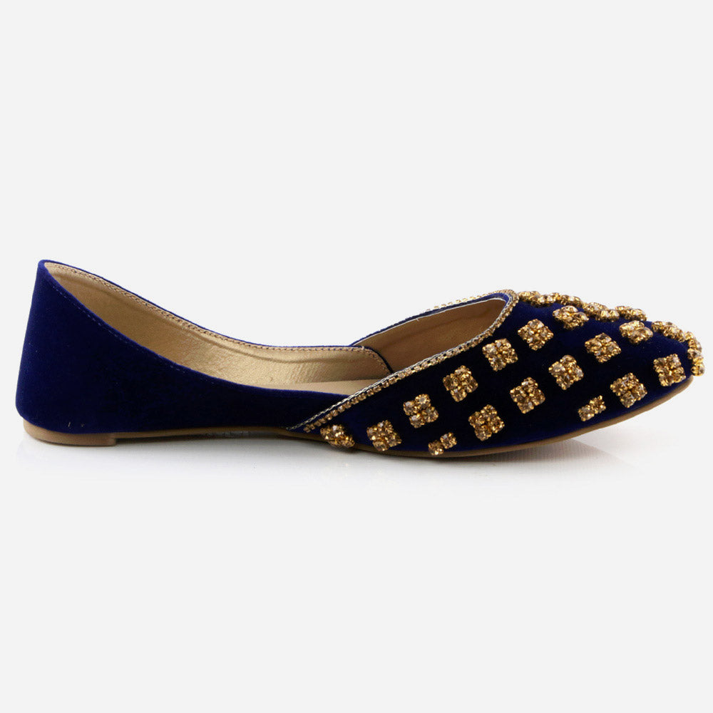 Women Ladies Sequins Embroidered Decorated Jotis Mojaris Traditional Indian Slip Ons Handmade Leather Khussa Pumps Shoes