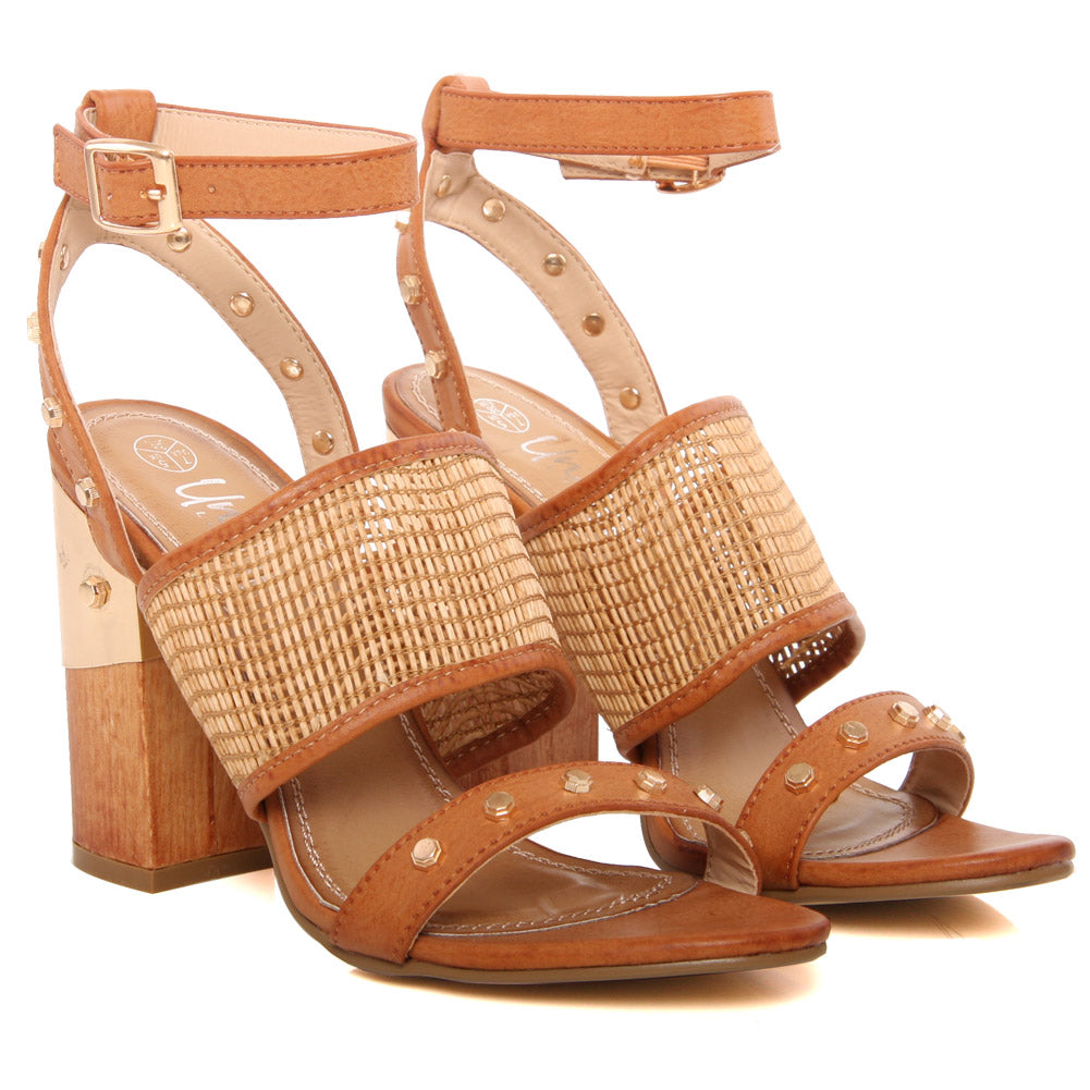 Women “ESSRA” block heel sandals